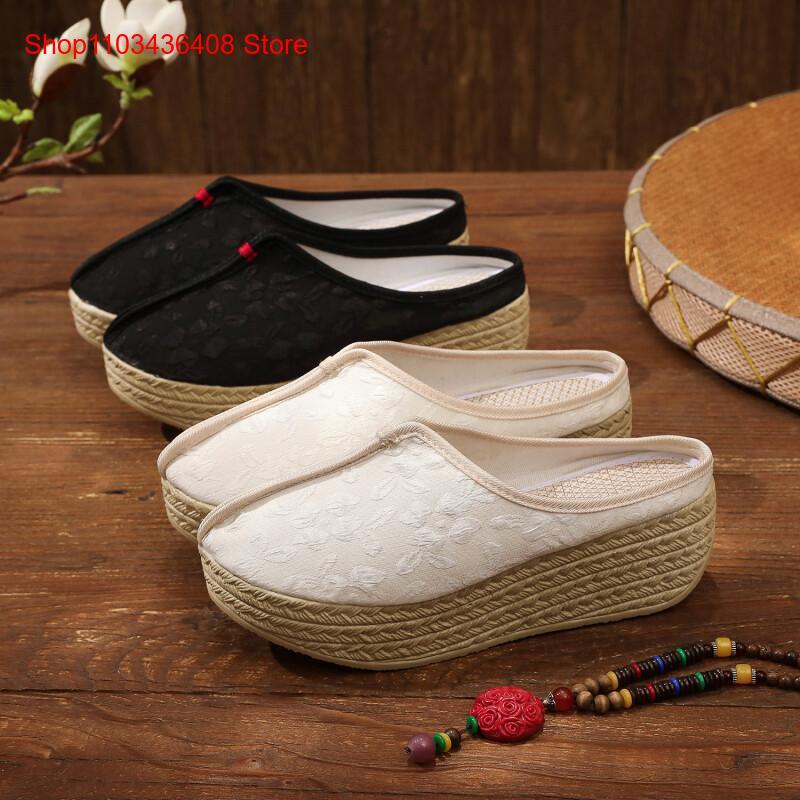 Ethnic Fashion In - Nowe stylowe kapcie, lekkie, na grubej