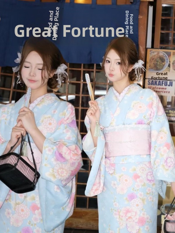 Ethnic Fashion Photography - Nowy, vintage'owy japoński tradycyjny strój kimono
