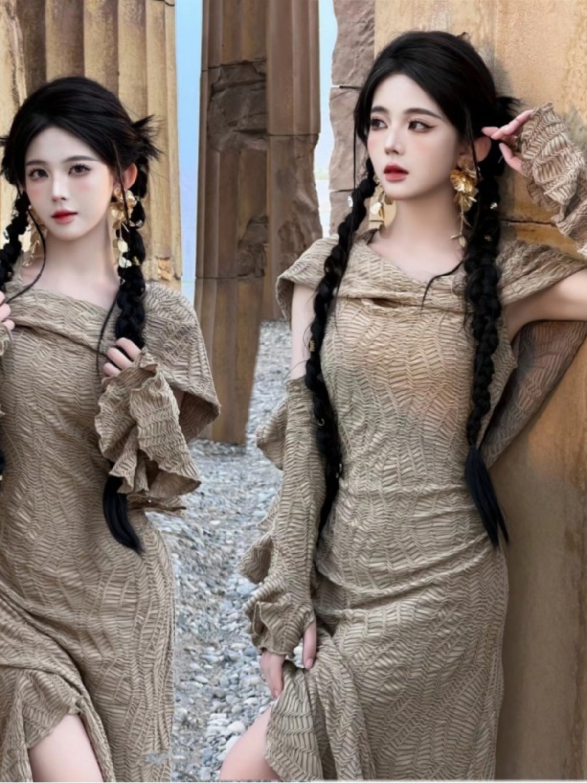 Długa sukienka w stylu etniczn – Ethnic Fashion Photography recenzja i cena